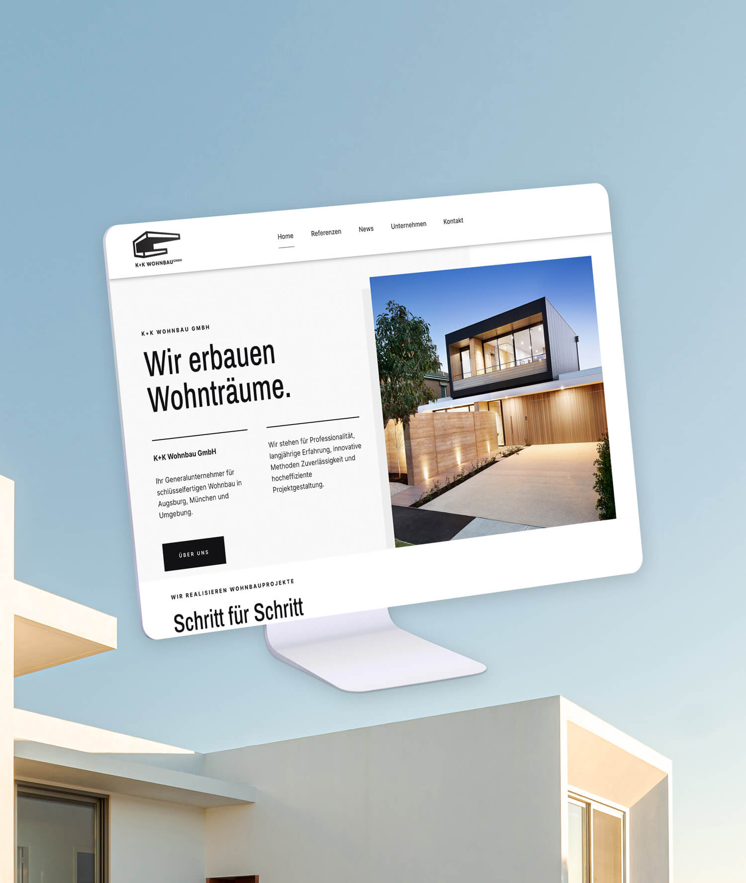 K+K Wohnbau GmbH Website gestaltet von Madison-IT